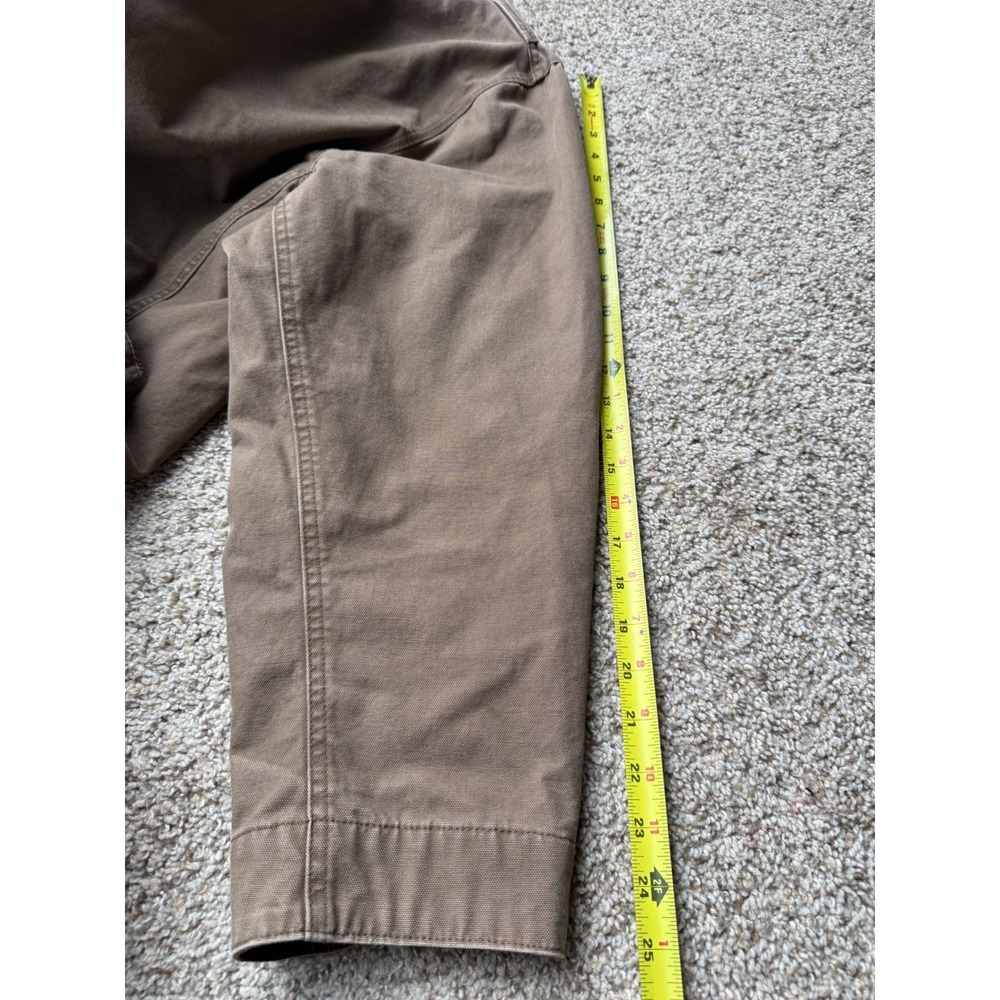 Vintage Orvis Barn Jacket Field Brown Canvas lined Corduroy Collar Gorpcore XXL - Picture 11 of 14